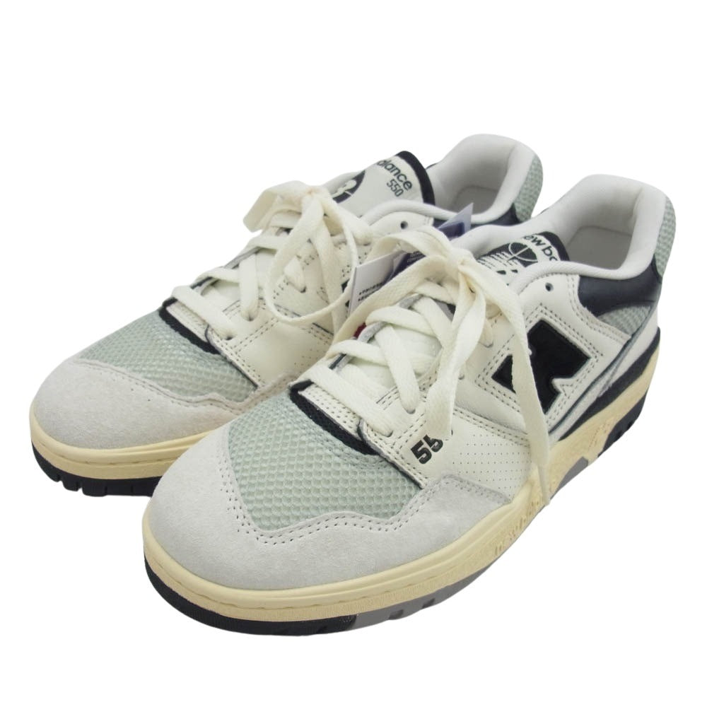 NEW BALANCE ニューバランス BB550CPC ローカット スニーカー オフホワイト系 25.5cm【新古品】【未使用】【中古】