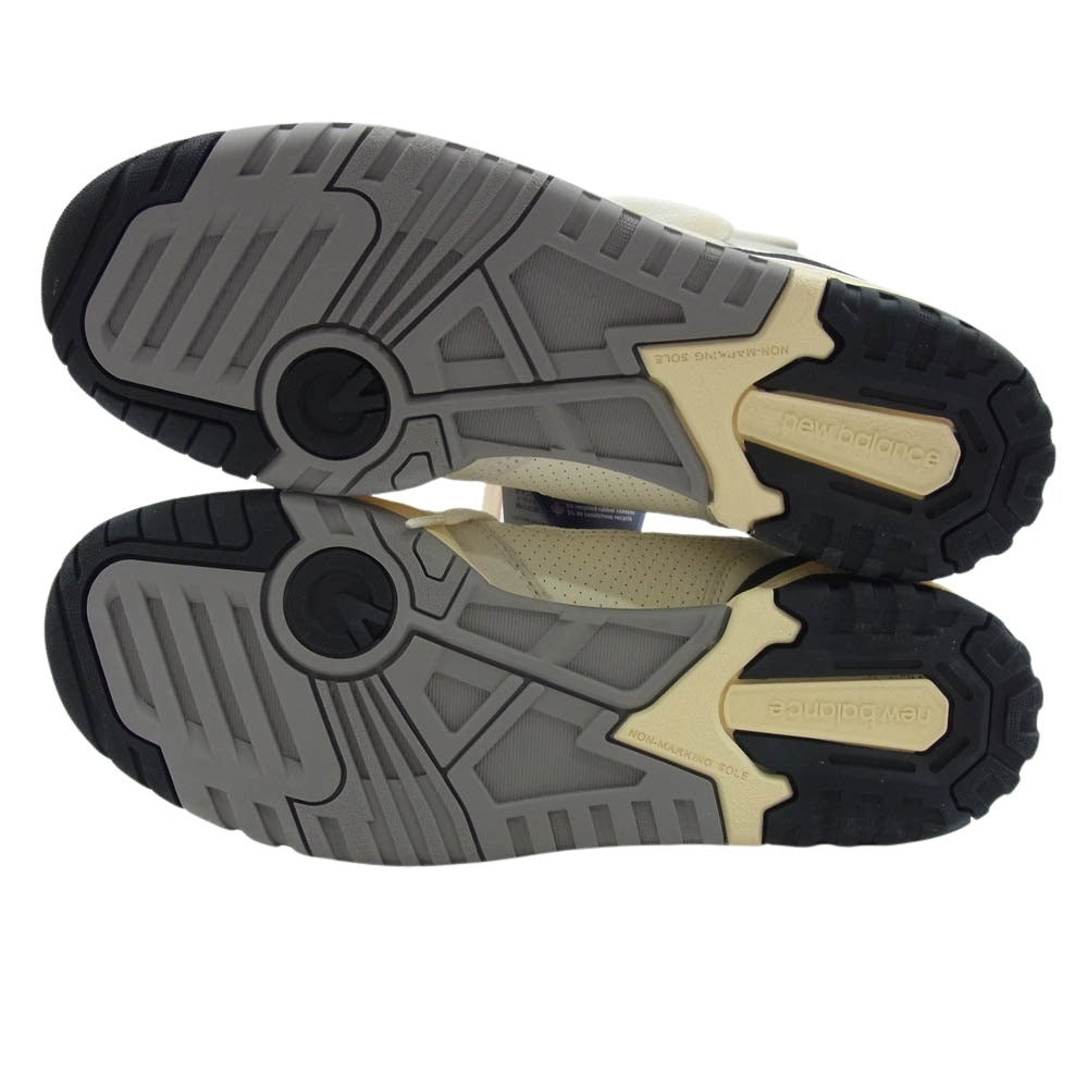 NEW BALANCE ニューバランス BB550CPC ローカット スニーカー オフホワイト系 25.5cm【新古品】【未使用】【中古】