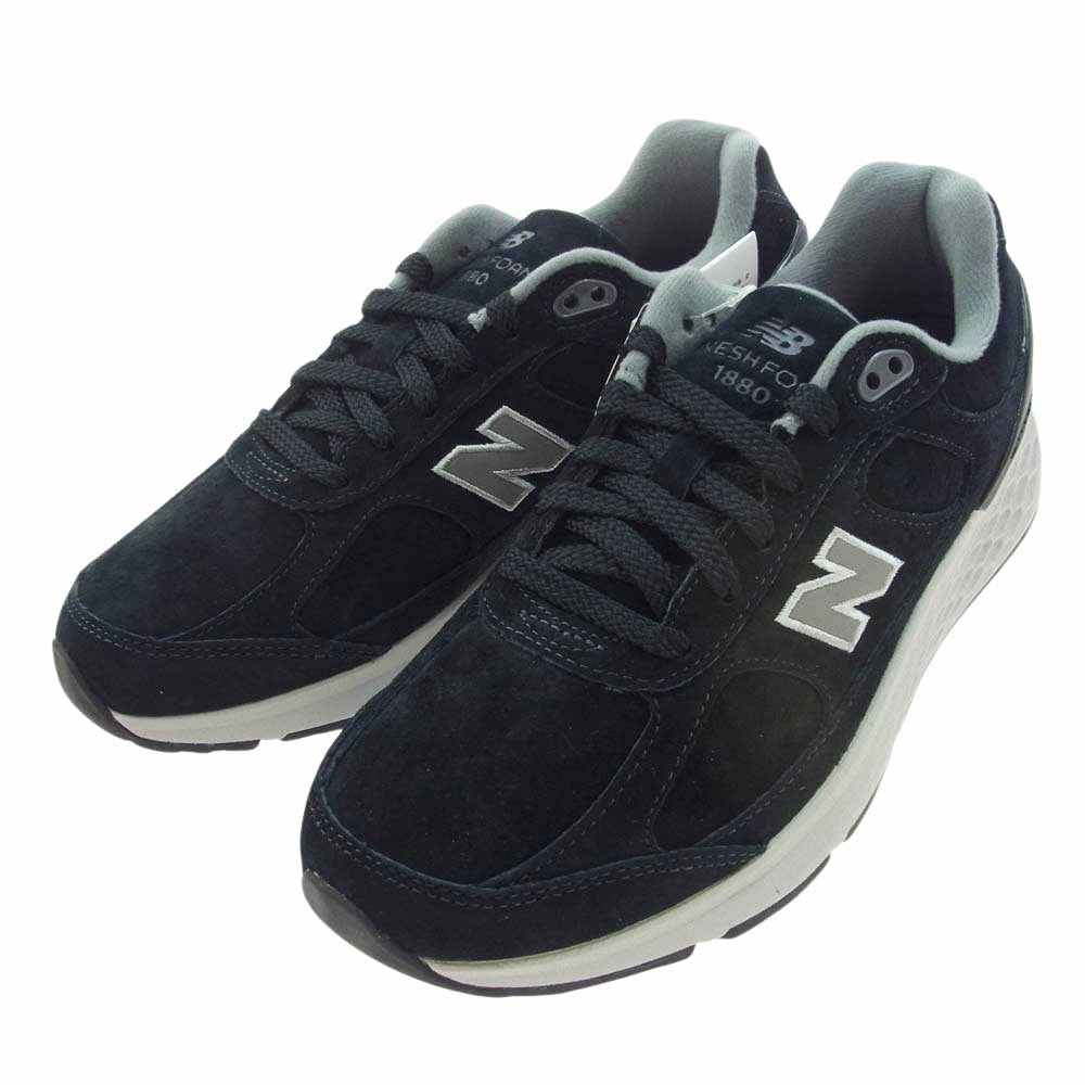 NEW BALANCE ニューバランス UW1880B1 Fresh Foam 1880 v1 B1 スエード ローカット スニーカー ブラック系 25.5cm【新古品】【未使用】【中古】