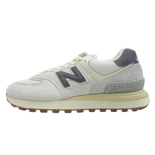 NEW BALANCE ニューバランス U574LGAN 574 スエード レザー ローカット スニーカー オフホワイト系 26.5cm【新古品】【未使用】【中古】