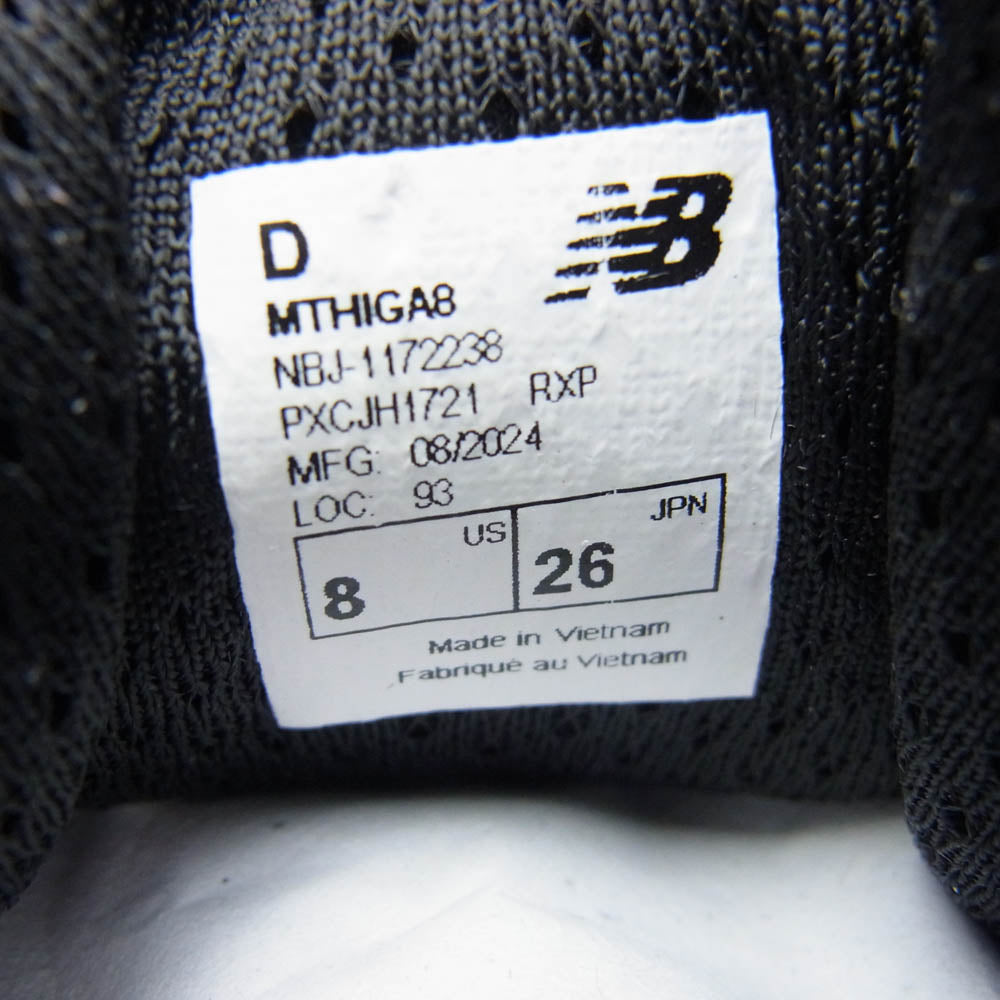 NEW BALANCE ニューバランス MTHIGA8 Fresh Foam Hierro v8 GTX A8 フレッシュフォーム ローカット スニーカー ブラック系 26cm【新古品】【未使用】【中古】