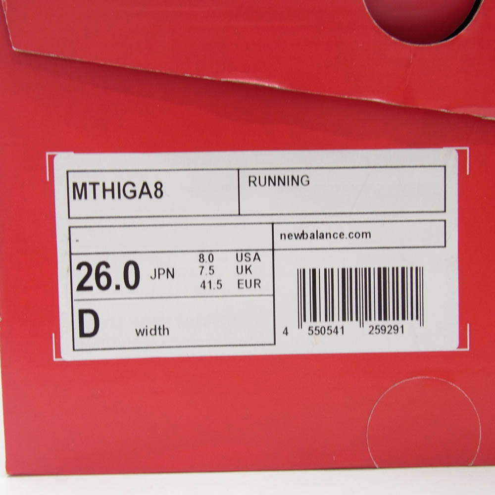 NEW BALANCE ニューバランス MTHIGA8 Fresh Foam Hierro v8 GTX A8 フレッシュフォーム ローカット スニーカー ブラック系 26cm【新古品】【未使用】【中古】