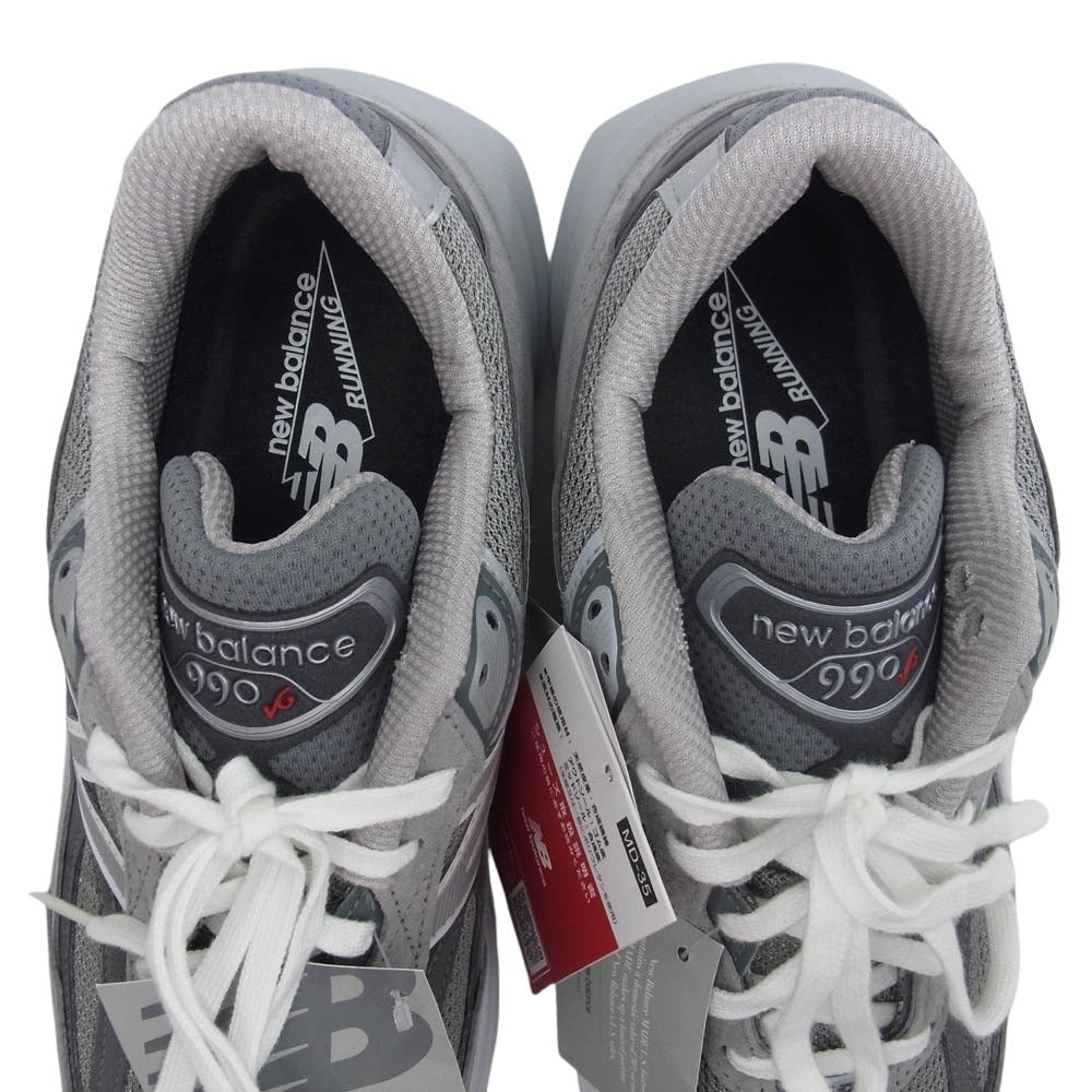 NEW BALANCE ニューバランス M990Gl6 Made in USA 990 v6 GL6 ローカット スニーカー グレー系 27cm【新古品】【未使用】【中古】