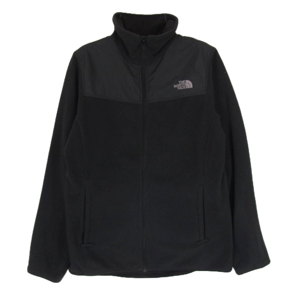 THE NORTH FACE ノースフェイス NLW61804 MTN VERSA MICRO JK マウンテン バーサマイクロ ロゴ刺繍 フリース ジャケット ブラック系 L【中古】