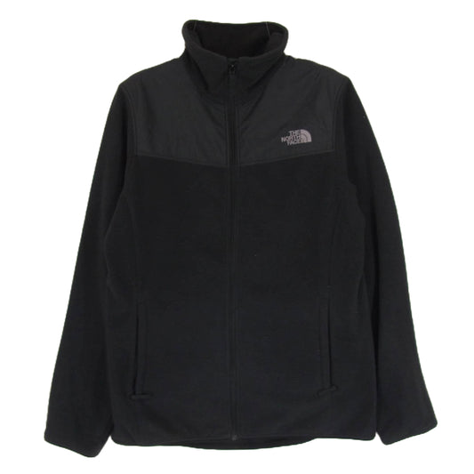 THE NORTH FACE ノースフェイス NLW61804 MTN VERSA MICRO JK マウンテン バーサマイクロ ロゴ刺繍 フリース ジャケット ブラック系 L【中古】