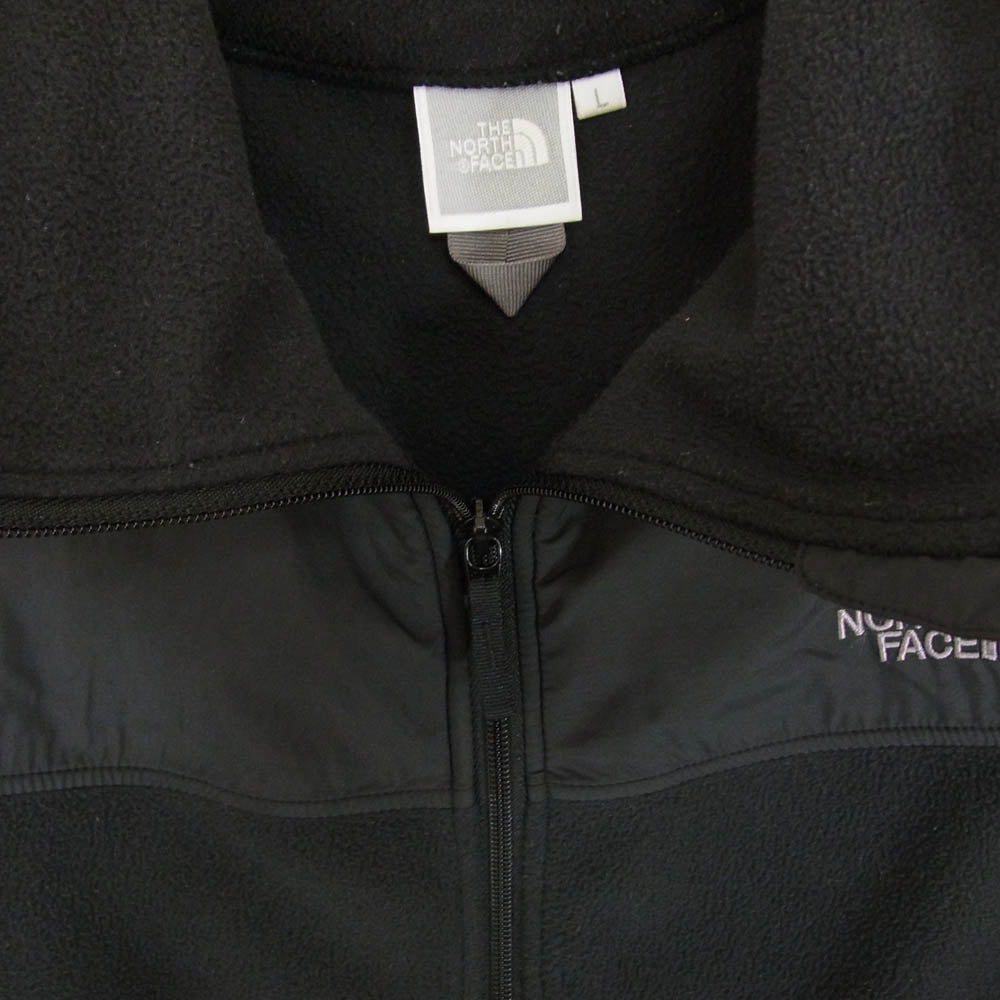 THE NORTH FACE ノースフェイス NLW61804 MTN VERSA MICRO JK マウンテン バーサマイクロ ロゴ刺繍 フリース ジャケット ブラック系 L【中古】