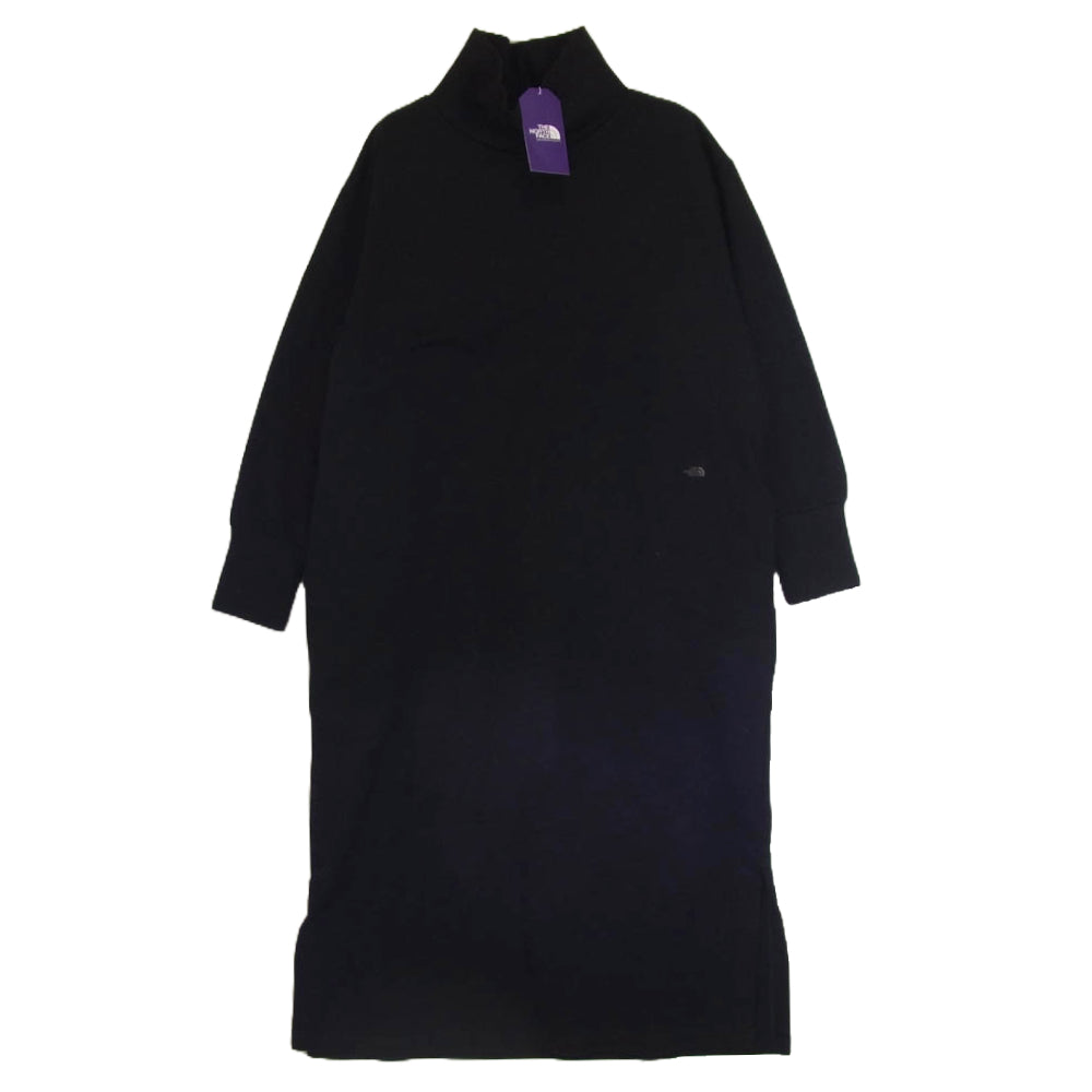 THE NORTH FACE ノースフェイス NTW6255N PURPLE LABEL パープルレーベル Turtle Neck Dress タートル ネック ドレス ワンピース ブラック系 S【極上美品】【中古】