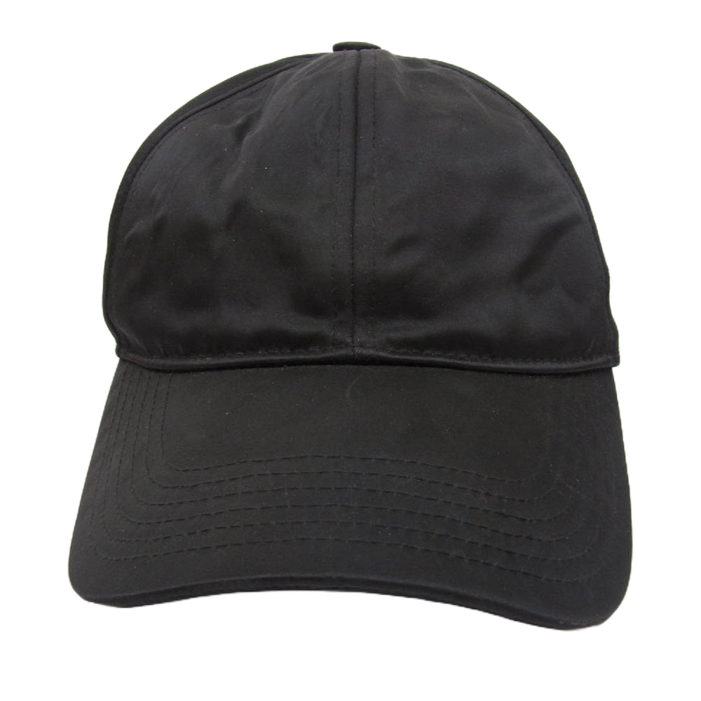 ACNE STUDIOS アクネストゥディオズ 27H173 フェイスパッチ ナイロン キャップ 帽子 ブラック系【中古】