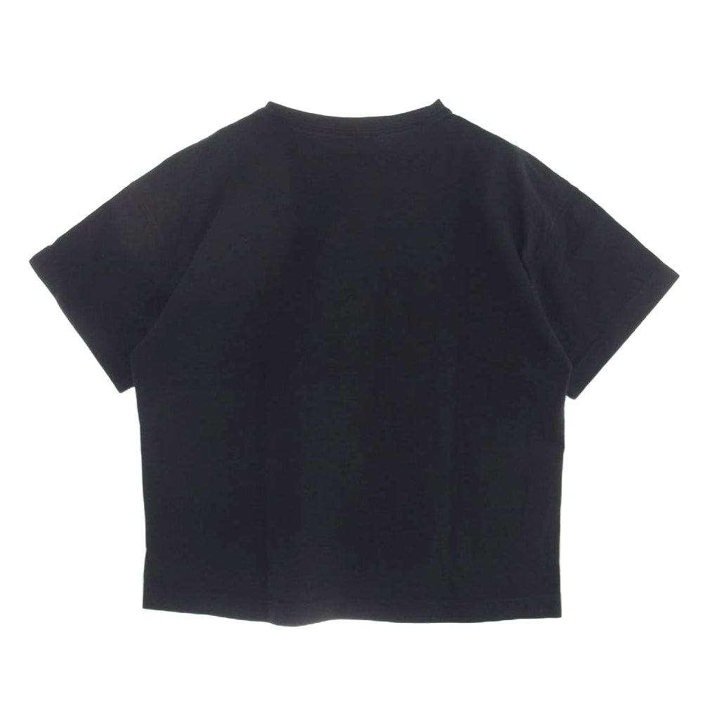ACNE STUDIOS アクネストゥディオズ 15C176 ロゴプリント クルーネック 半袖 Tシャツ ブラック系 XS【中古】