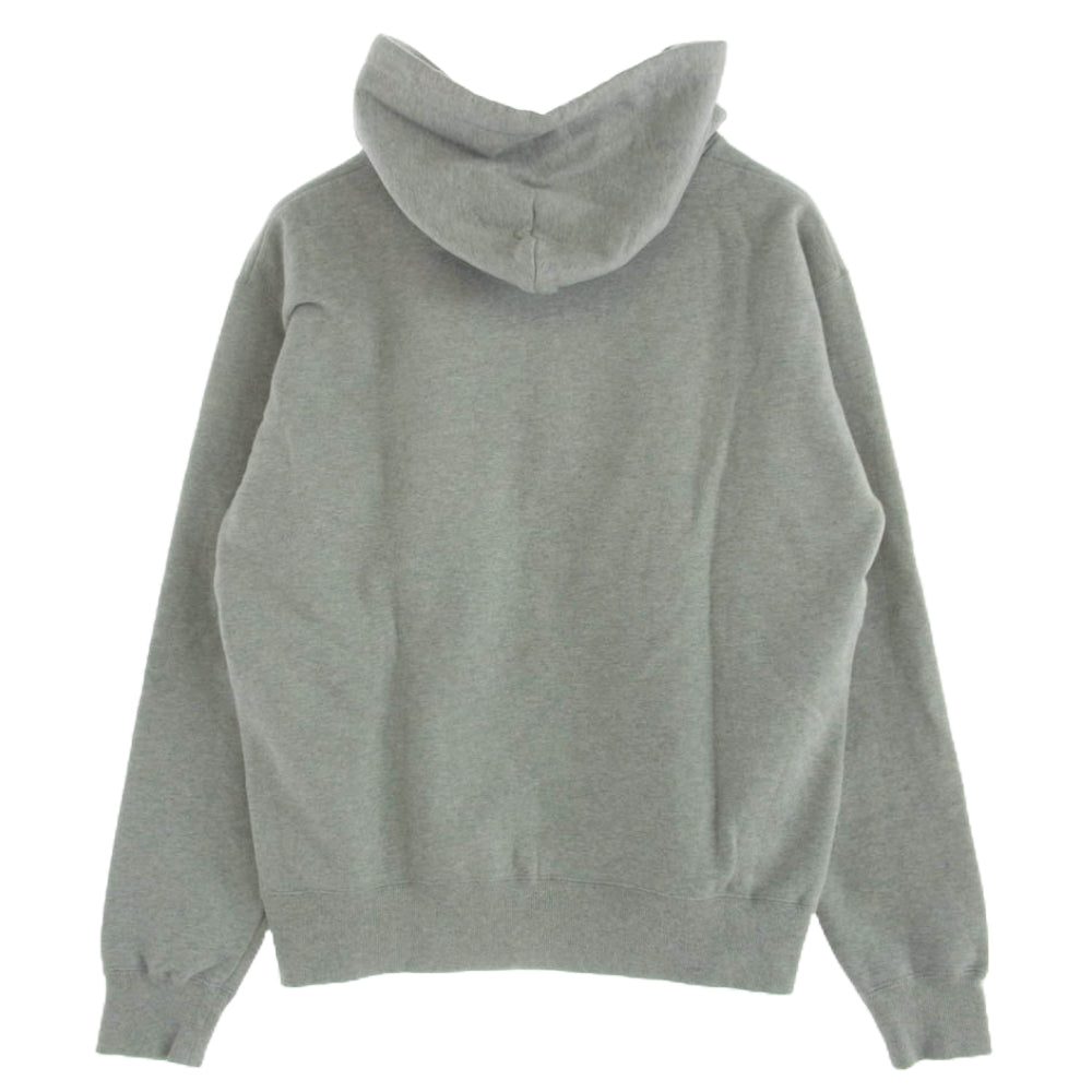 MAISON KITSUNE メゾンキツネ ロゴプリント プルオーバー パーカー フーディ グレー系 M【中古】