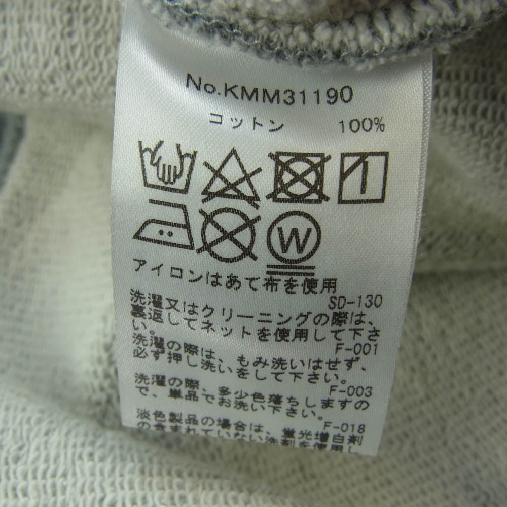 MAISON KITSUNE メゾンキツネ ロゴプリント プルオーバー パーカー フーディ グレー系 M【中古】