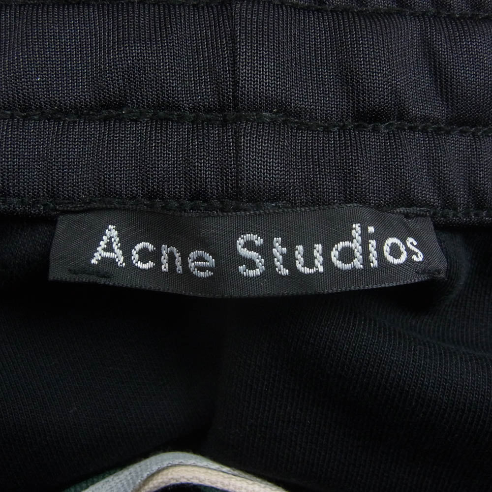 ACNE STUDIOS アクネストゥディオズ CK0007 サイドスナップ ドローストリング パンツ ジャージ ブラック系 S【中古】