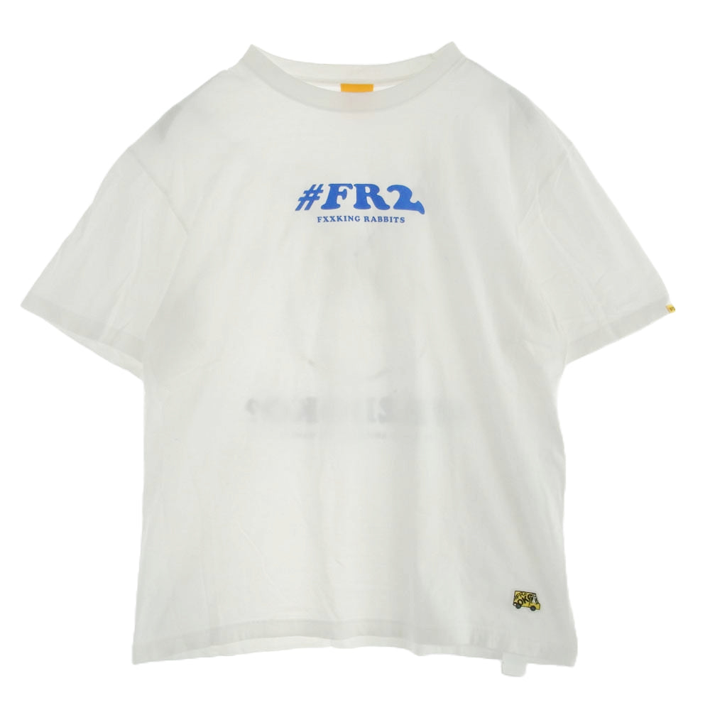 #FR2 エフアールツー #FR2 DOKO? 半袖 Tシャツ ホワイト L ホワイト系 L【中古】