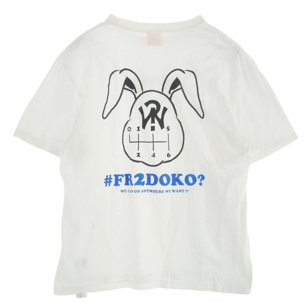#FR2 エフアールツー #FR2 DOKO? 半袖 Tシャツ ホワイト L ホワイト系 L【中古】