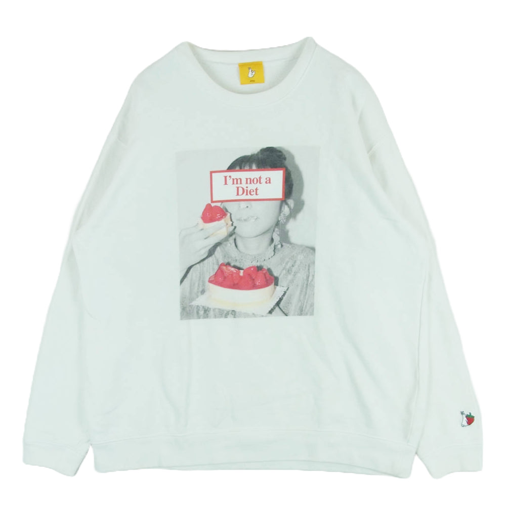 #FR2 エフアールツー 小宮有紗 I'm not a Diet BIRTHDAY PARTY 2020 クルーネック スウェット ホワイト系 L【中古】