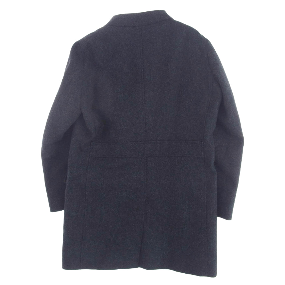 Eddie Bauer エディー・バウアー × MOON Woven in England ツイード ウール コート ネイビー M ネイビー系 M【中古】