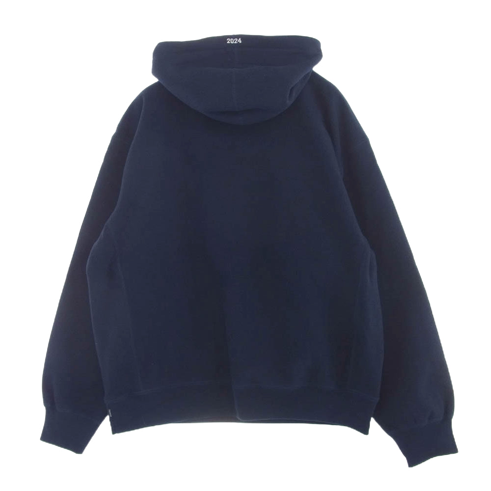 Supreme シュプリーム 24AW Box Logo Hooded Sweatshirt Navy ボックスロゴ スウェット フーディ パーカー ネイビー系 L【中古】