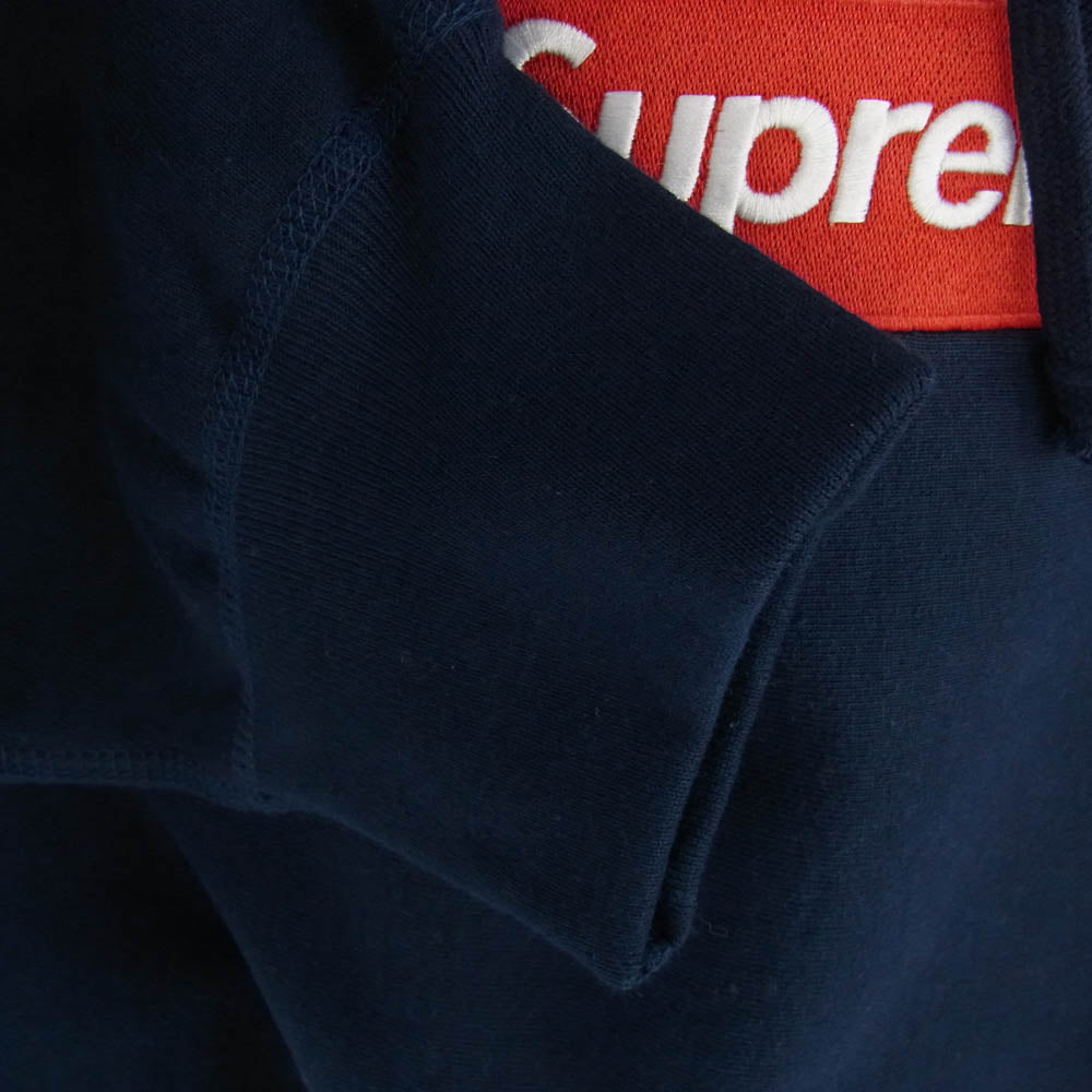 Supreme シュプリーム 24AW Box Logo Hooded Sweatshirt Navy ボックスロゴ スウェット フーディ パーカー ネイビー系 L【中古】