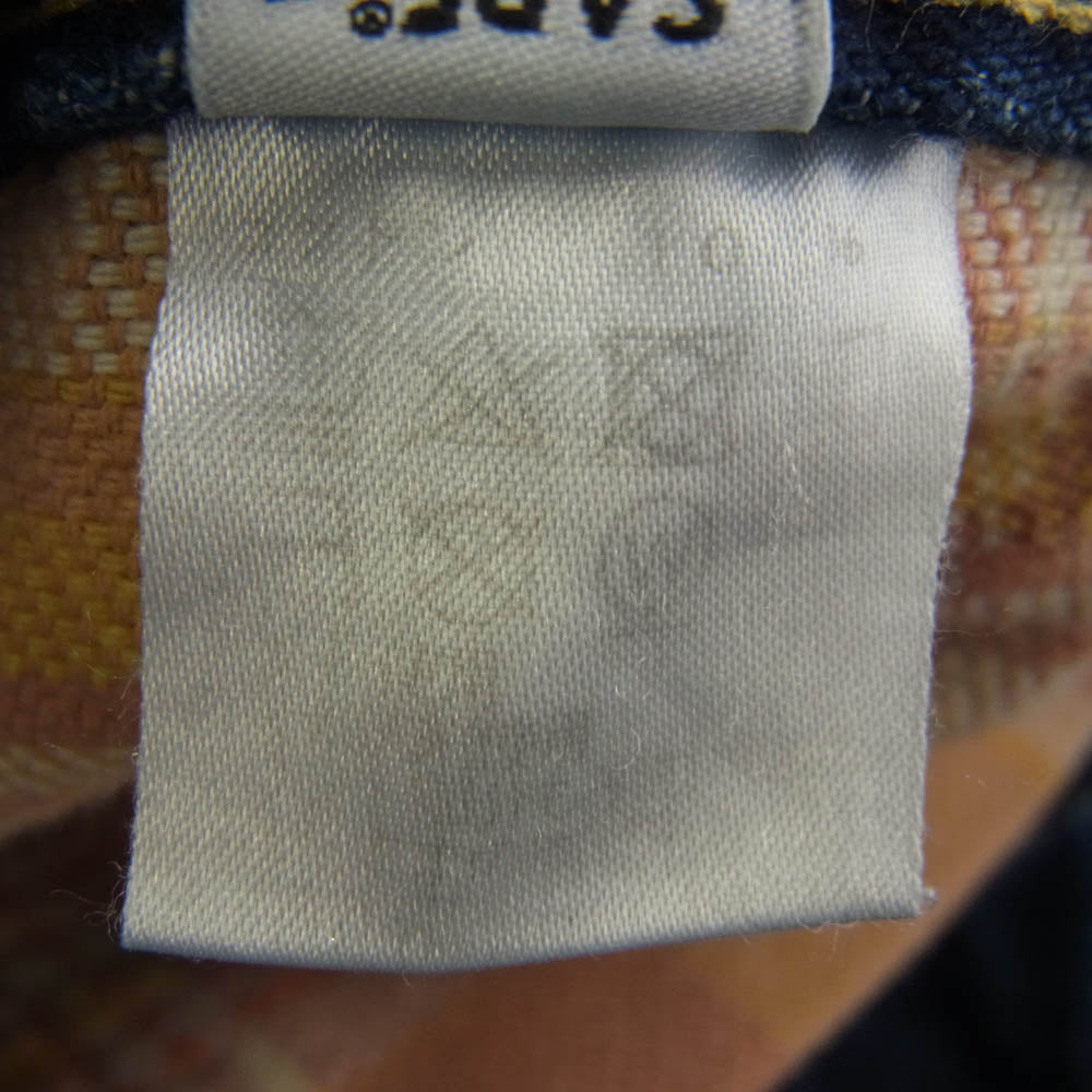 SAPEUR サプール Lot.5550XX vintage denim pants THE FUTURE 16oz スーパー ワイド ストレート ヴィンテージ デニム パンツ フューチャー ヴィンテージダメージ加工 インディゴ L インディゴブルー系 L【新古品】【未使用】【中古】