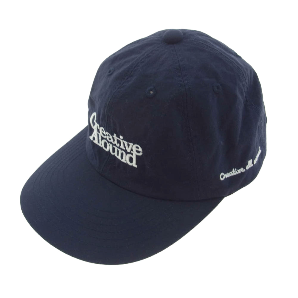 アラウンド Creative alound ナイロン キャップ 帽子 ネイビー系【中古】