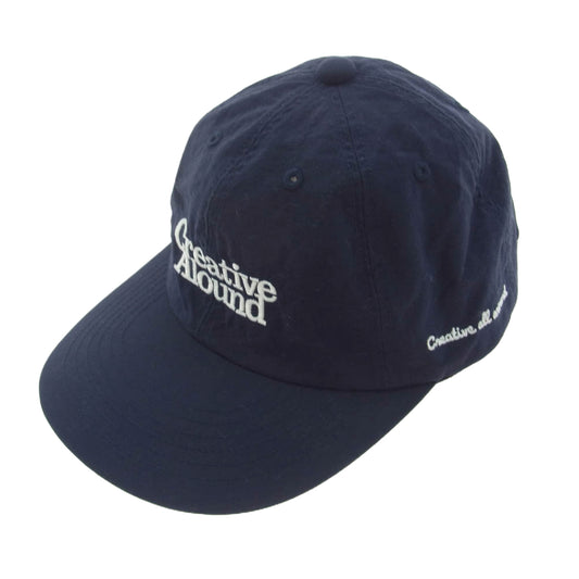 アラウンド Creative alound ナイロン キャップ 帽子 ネイビー系【中古】