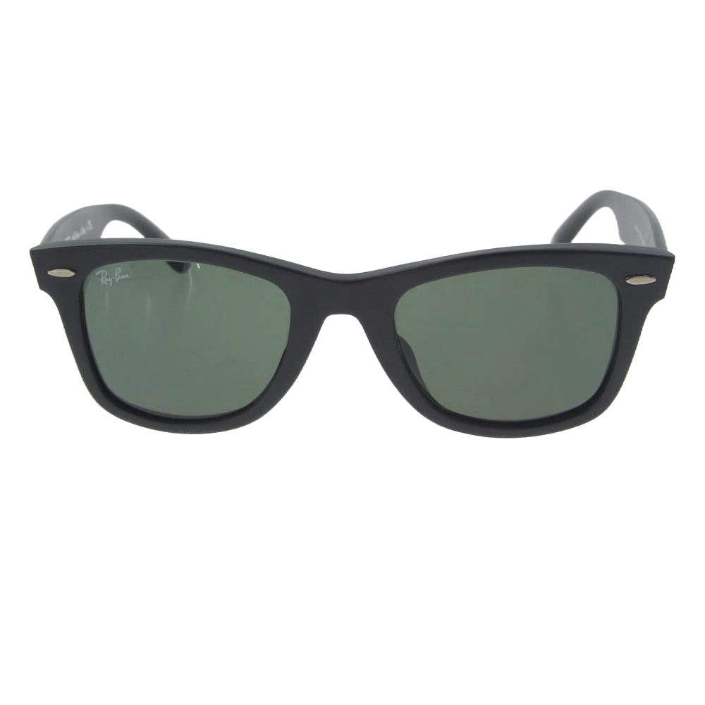 Ray-Ban レイバン 2140-F ウェリントン カラーレンズ サングラス アイウェア ブラック系【中古】