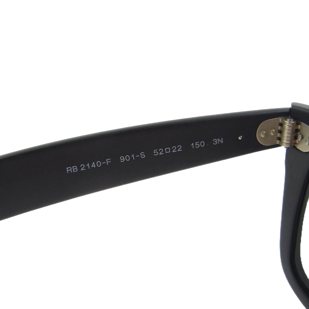Ray-Ban レイバン 2140-F ウェリントン カラーレンズ サングラス アイウェア ブラック系【中古】