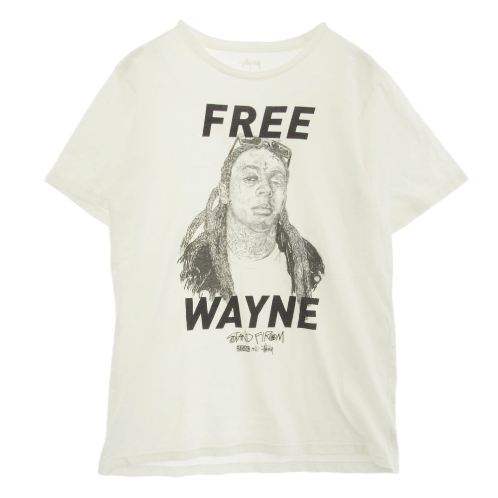 STUSSY ステューシー RANSOM 30周年記念 LIL WAYNE 半袖 Tシャツ ホワイト系 L【中古】