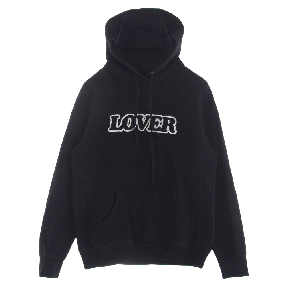 ビアンカ シャンドン LOVER ワッペン スウェット パーカー フーディ ブラック M ブラック系 M【中古】