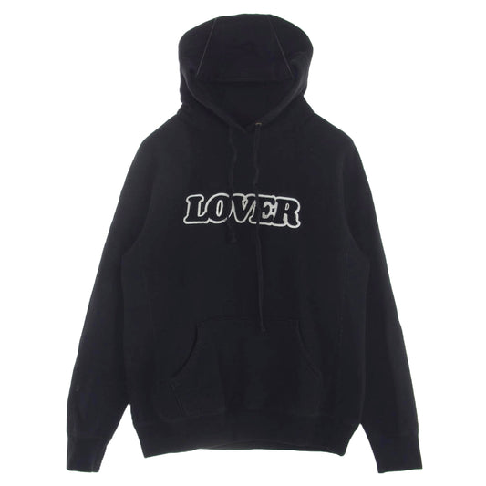 ビアンカ シャンドン LOVER ワッペン スウェット パーカー フーディ ブラック M ブラック系 M【中古】