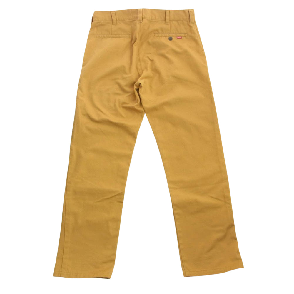 Supreme シュプリーム ワングラム期 Work Pant ワーク ロング パンツ マスタード系 W32 32【中古】