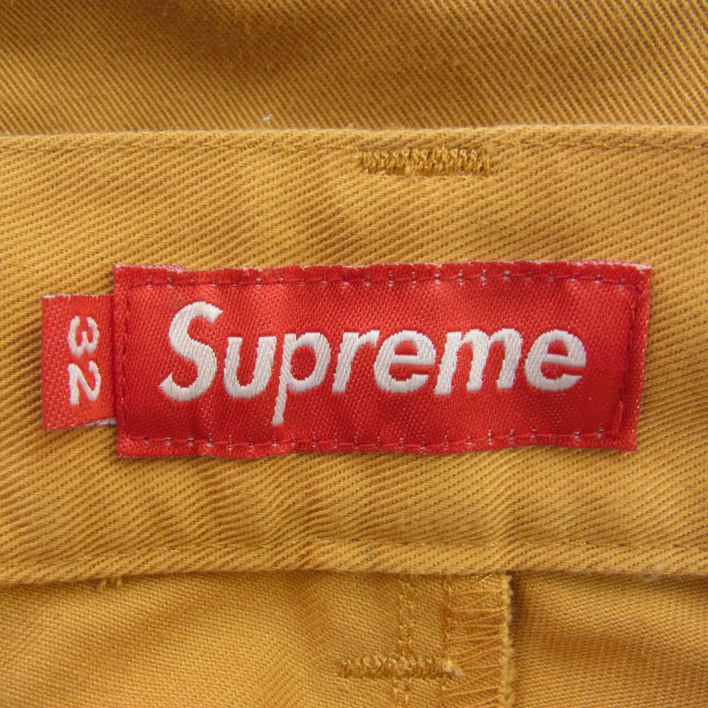 Supreme シュプリーム ワングラム期 Work Pant ワーク ロング パンツ マスタード系 W32 32【中古】