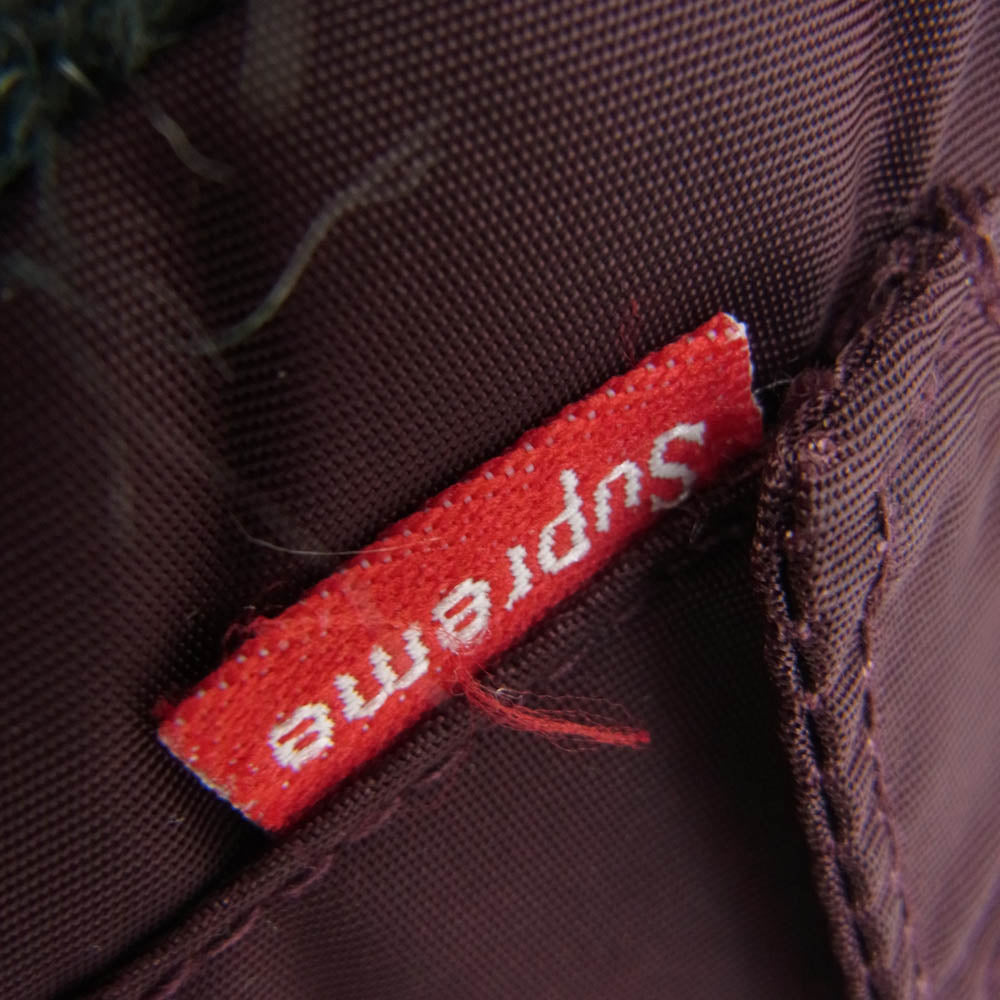 Supreme シュプリーム 初期モデル Trooper フライト キャップ エンジ系 ワインレッド系【中古】