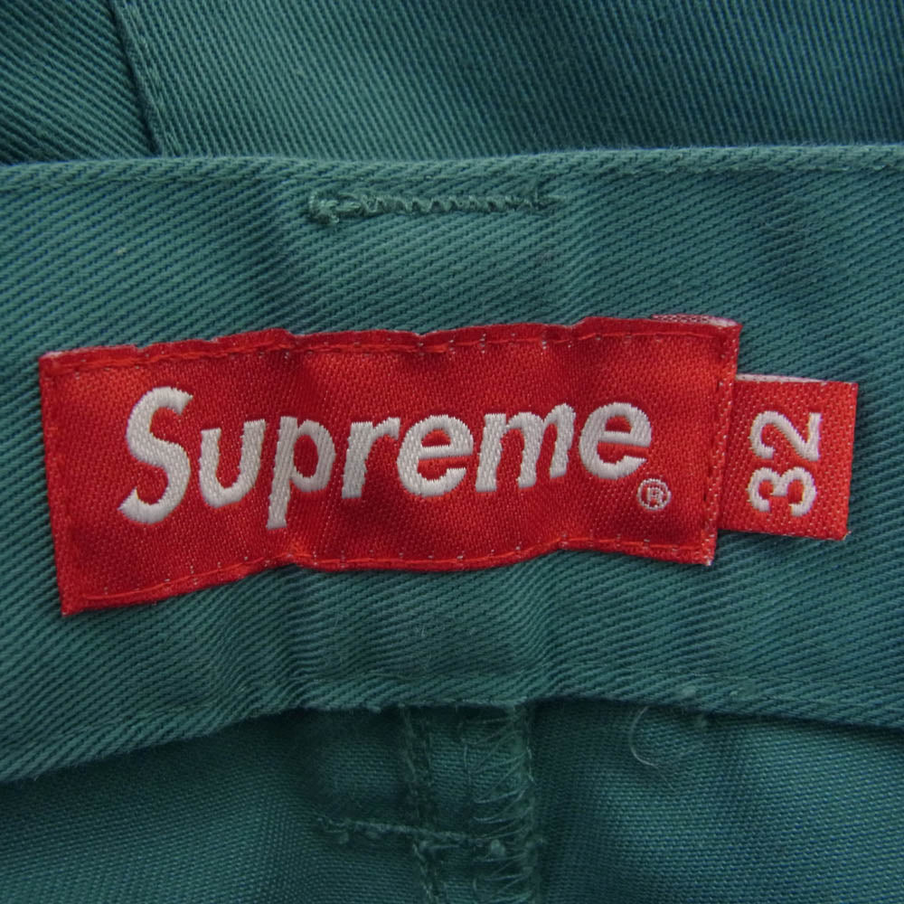 Supreme シュプリーム ワングラム期 Work Pant ワーク ロング パンツ ターコイズ系 W32 32【中古】