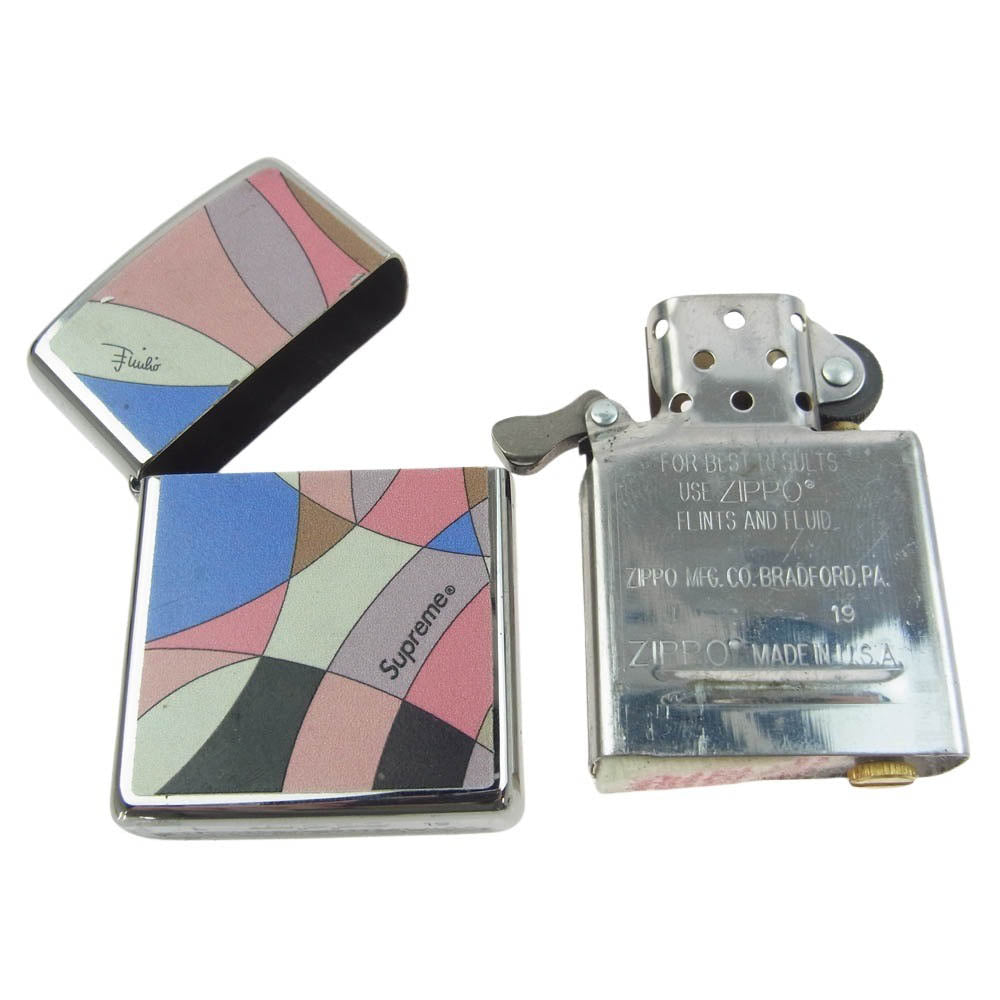 Supreme シュプリーム x Emilio Pucci Zippo Dusty Pink  エミリオ プッチ ジッポ ライター ピンク【中古】