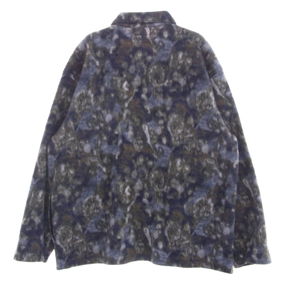 Supreme シュプリーム 21AW Paisley Fleece Shirt Purple  ペイズリー 総柄 フリース シャツ ジャケット パープル M パープル系 M【中古】