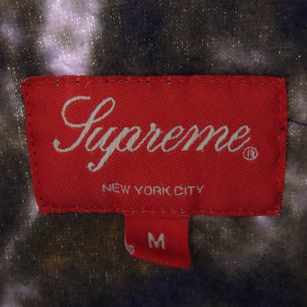 Supreme シュプリーム 21AW Paisley Fleece Shirt Purple ペイズリー 総柄 フリース シャツ ジャケット パープル M パープル系 M【中古】