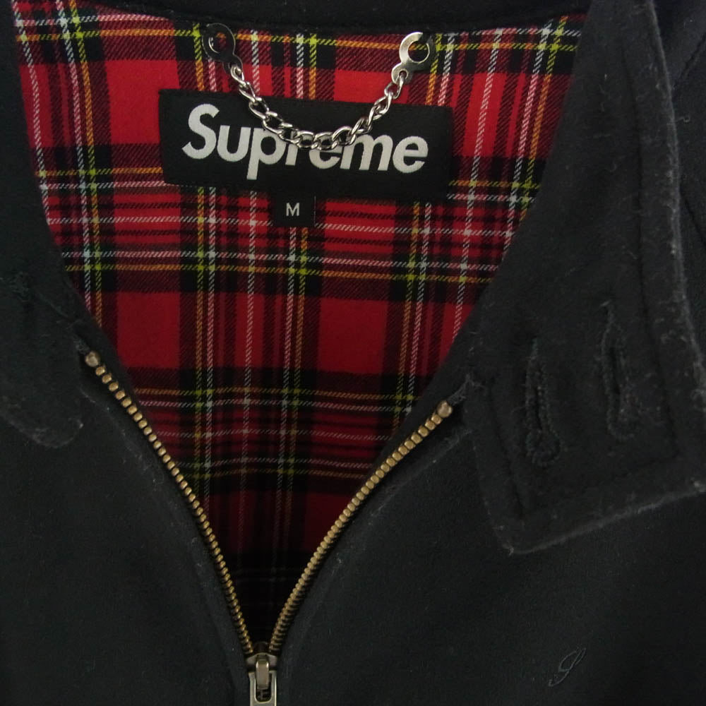 Supreme シュプリーム 19AW × Loro Piana Wool Harrington Jacket ロロ・ピアーナ ハリントン ジャケット ウール 裏地 タータンチェック ブラック系 M【中古】