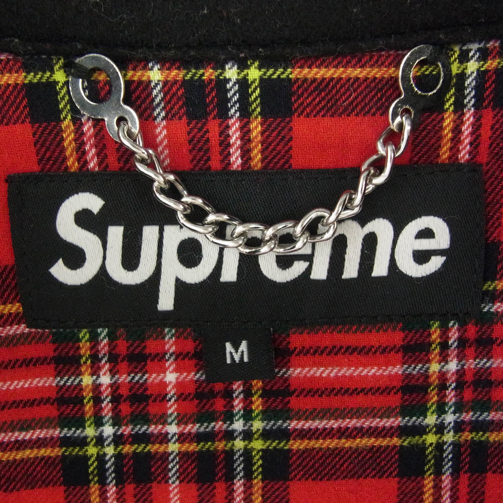 Supreme シュプリーム 19AW × Loro Piana Wool Harrington Jacket ロロ・ピアーナ ハリントン ジャケット ウール 裏地 タータンチェック ブラック系 M【中古】