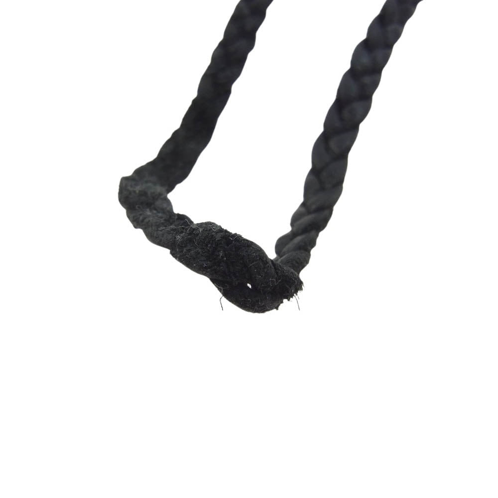 CHROME HEARTS クロムハーツ（原本無） LEATHER BRAID スクロール レザー ブレード  ネックレス ブラック系【中古】