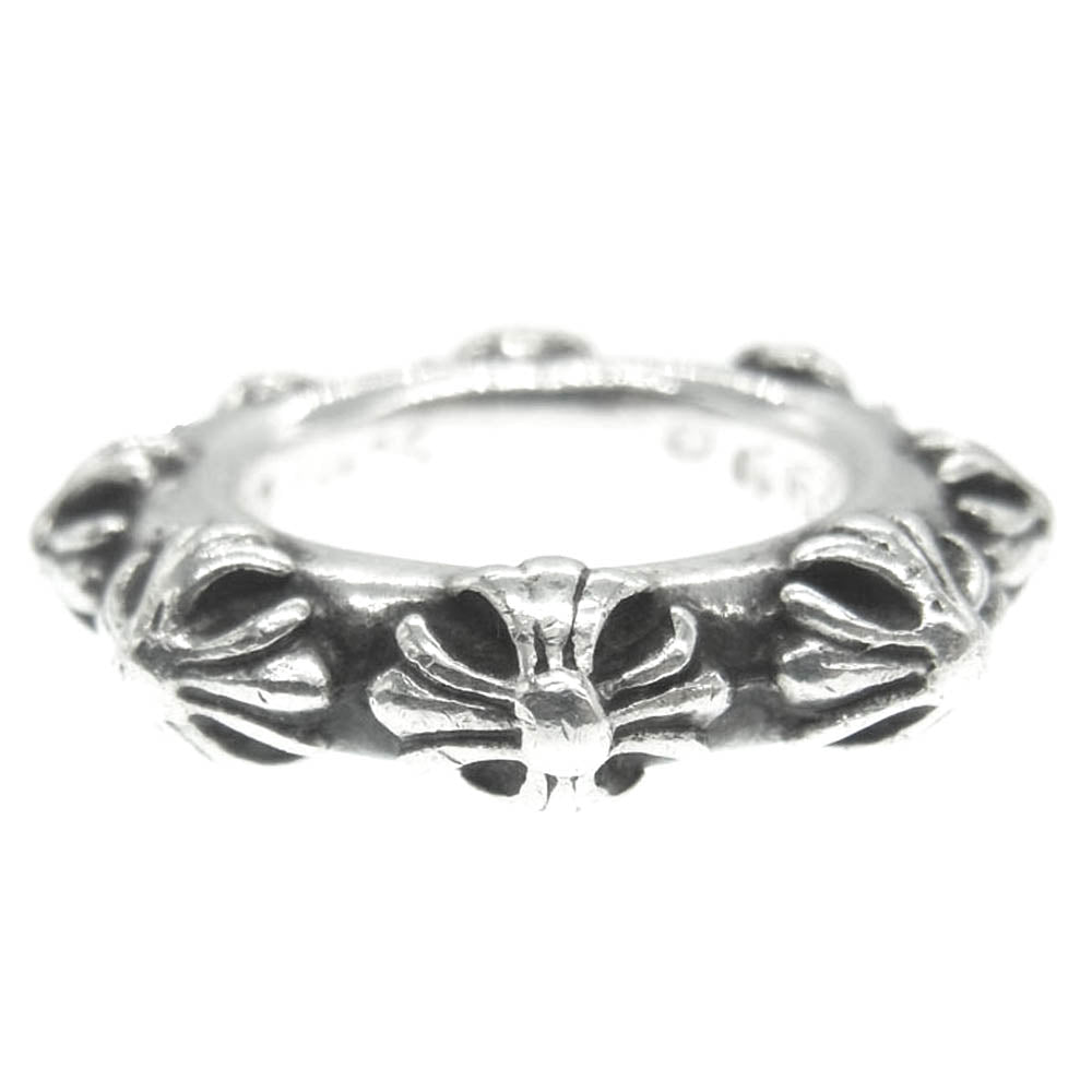CHROME HEARTS クロムハーツ（原本無） CROSS BAND RING クロスバンド リング シルバー系 9号【中古】