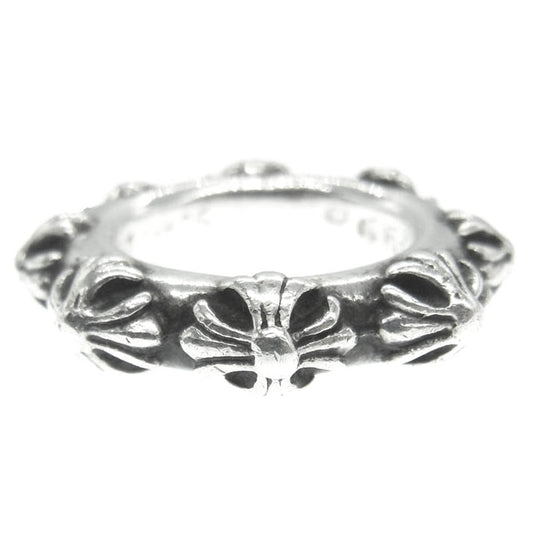 CHROME HEARTS クロムハーツ（原本無） CROSS BAND RING クロスバンド リング シルバー系 9号【中古】