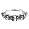 CHROME HEARTS クロムハーツ（原本無） CROSS BAND RING クロスバンド リング シルバー系 9号【中古】