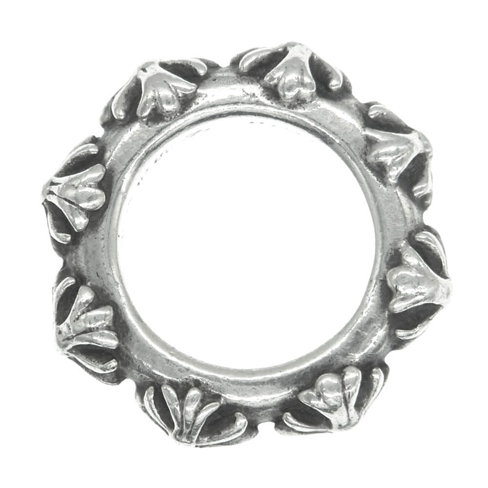 CHROME HEARTS クロムハーツ（原本無） CROSS BAND RING クロスバンド リング シルバー系 9号【中古】