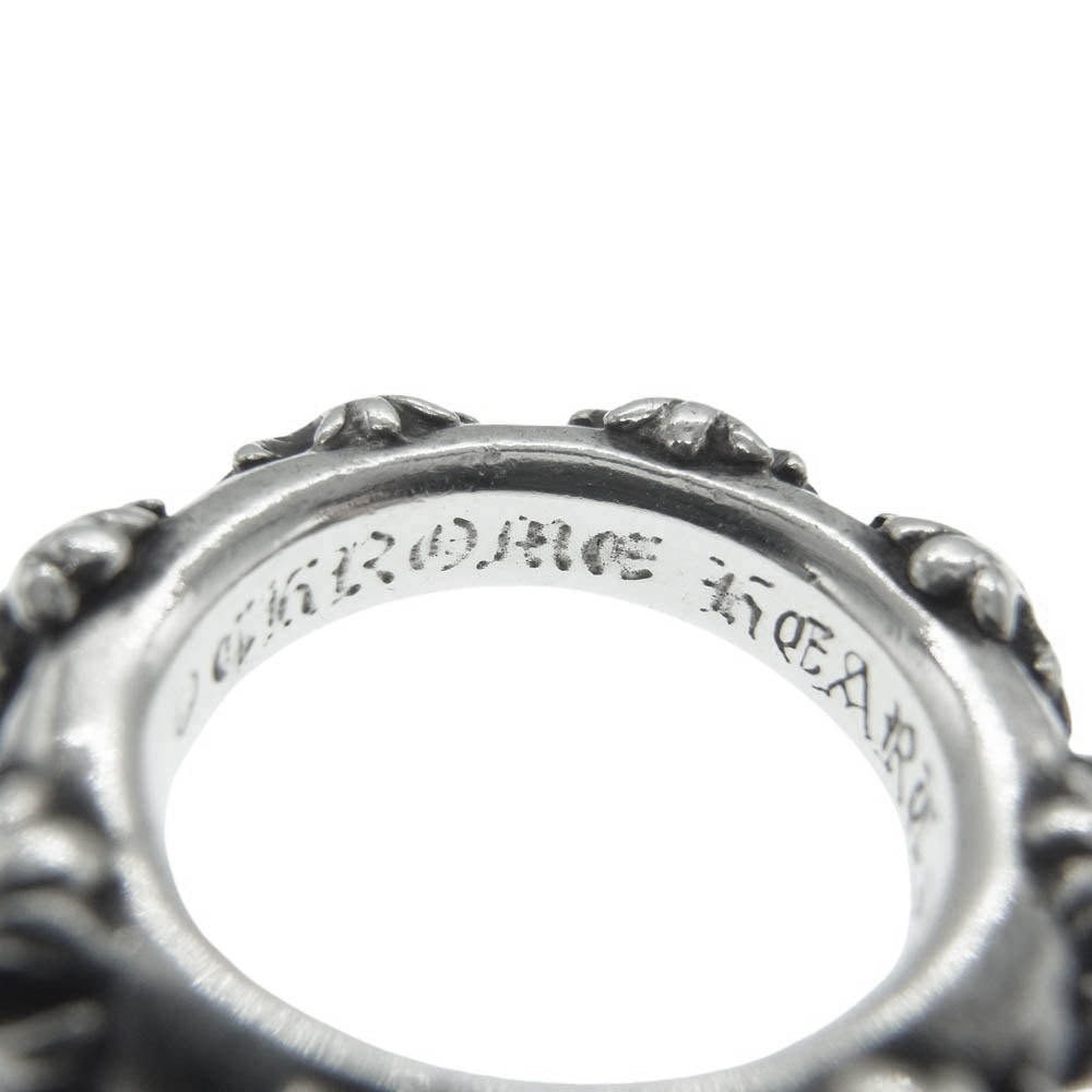 CHROME HEARTS クロムハーツ（原本無） CROSS BAND RING クロスバンド リング シルバー系 9号【中古】