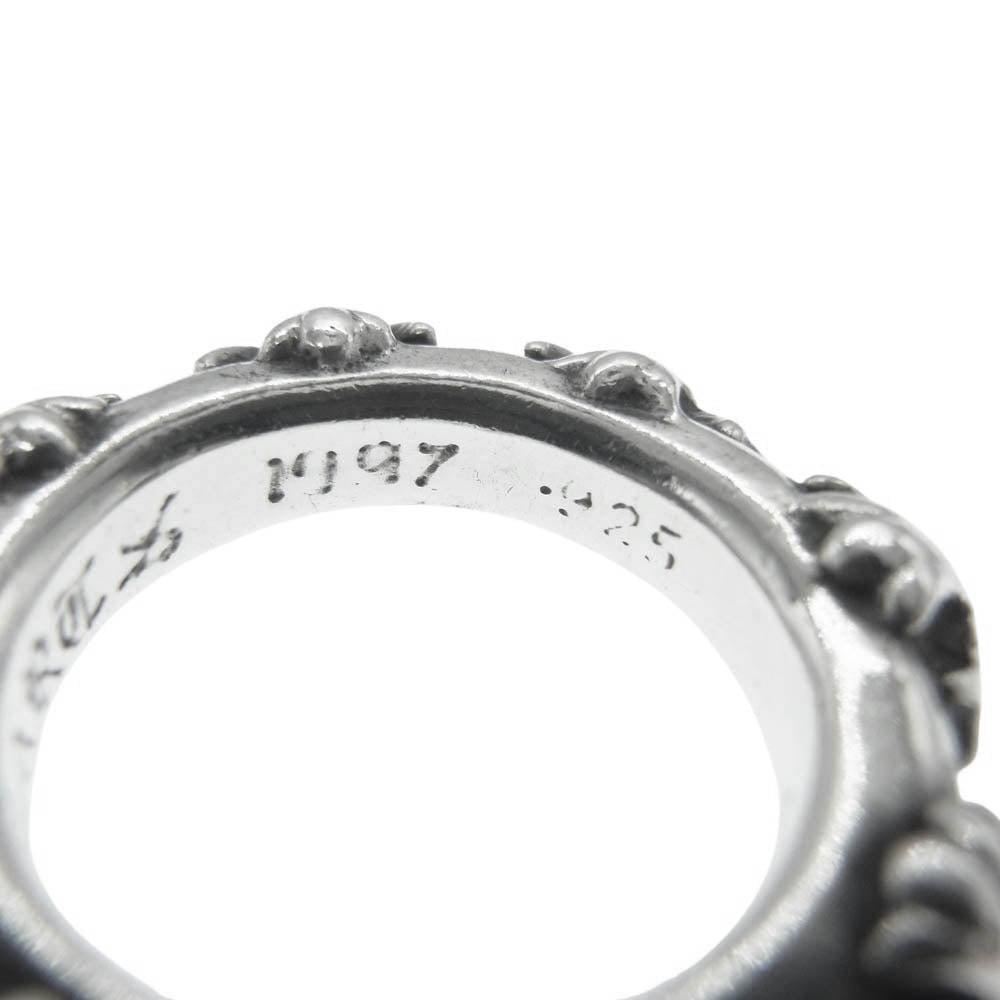 CHROME HEARTS クロムハーツ（原本無） CROSS BAND RING クロスバンド リング シルバー系 9号【中古】