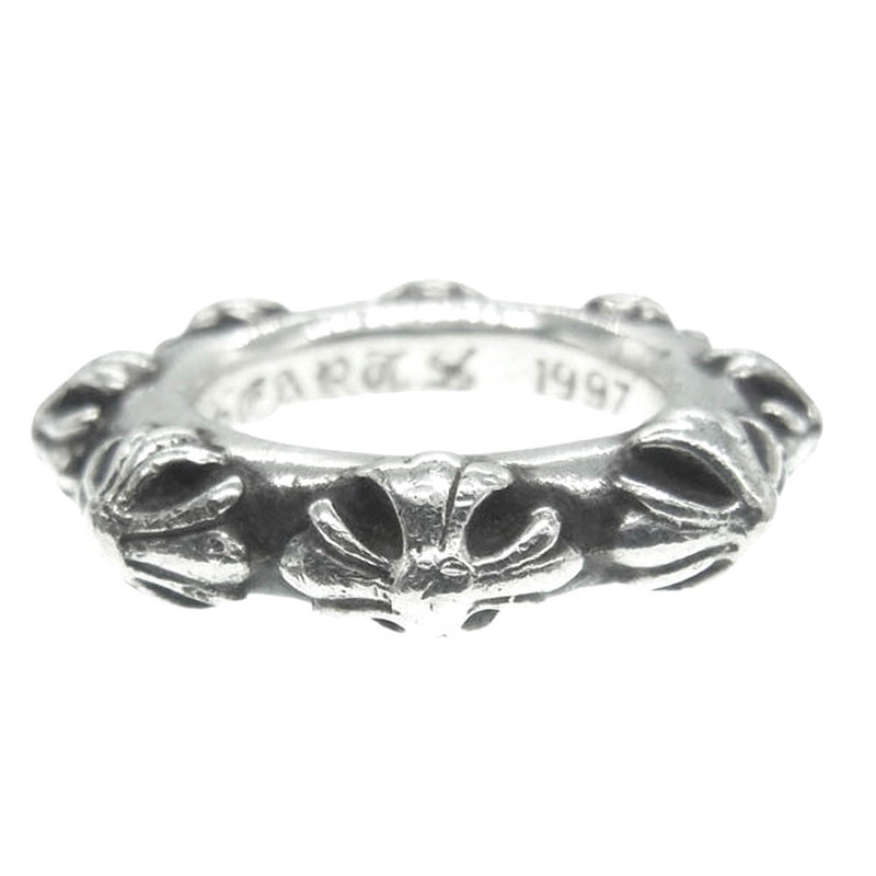 CHROME HEARTS クロムハーツ（原本無） CROSS BAND RING クロスバンド リング 9号【中古】