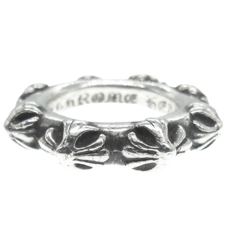 CHROME HEARTS クロムハーツ（原本無） CROSS BAND RING クロスバンド リング 9号【中古】