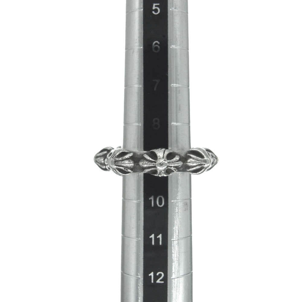 CHROME HEARTS クロムハーツ（原本無） CROSS BAND RING クロスバンド リング 9号【中古】