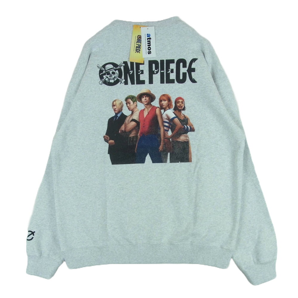 atmos アトモス MA23H-SW080 Netflix シリーズ ONE PIECE ワンピース INCRM Sweatshirts GRAY インクリム スウェット グレー系 XL【新古品】【未使用】【中古】